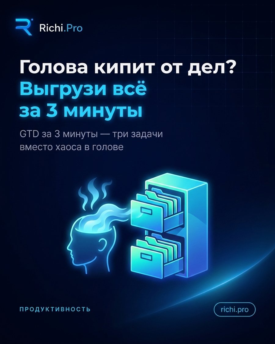 Голова кипит от дел? Выгрузи всё за 3 минуты