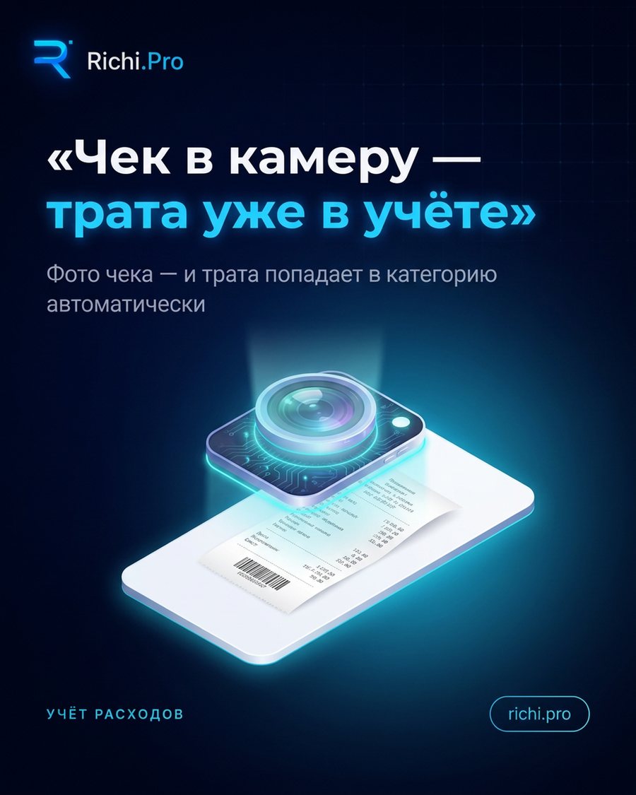 Чек в камеру — трата уже в учёте