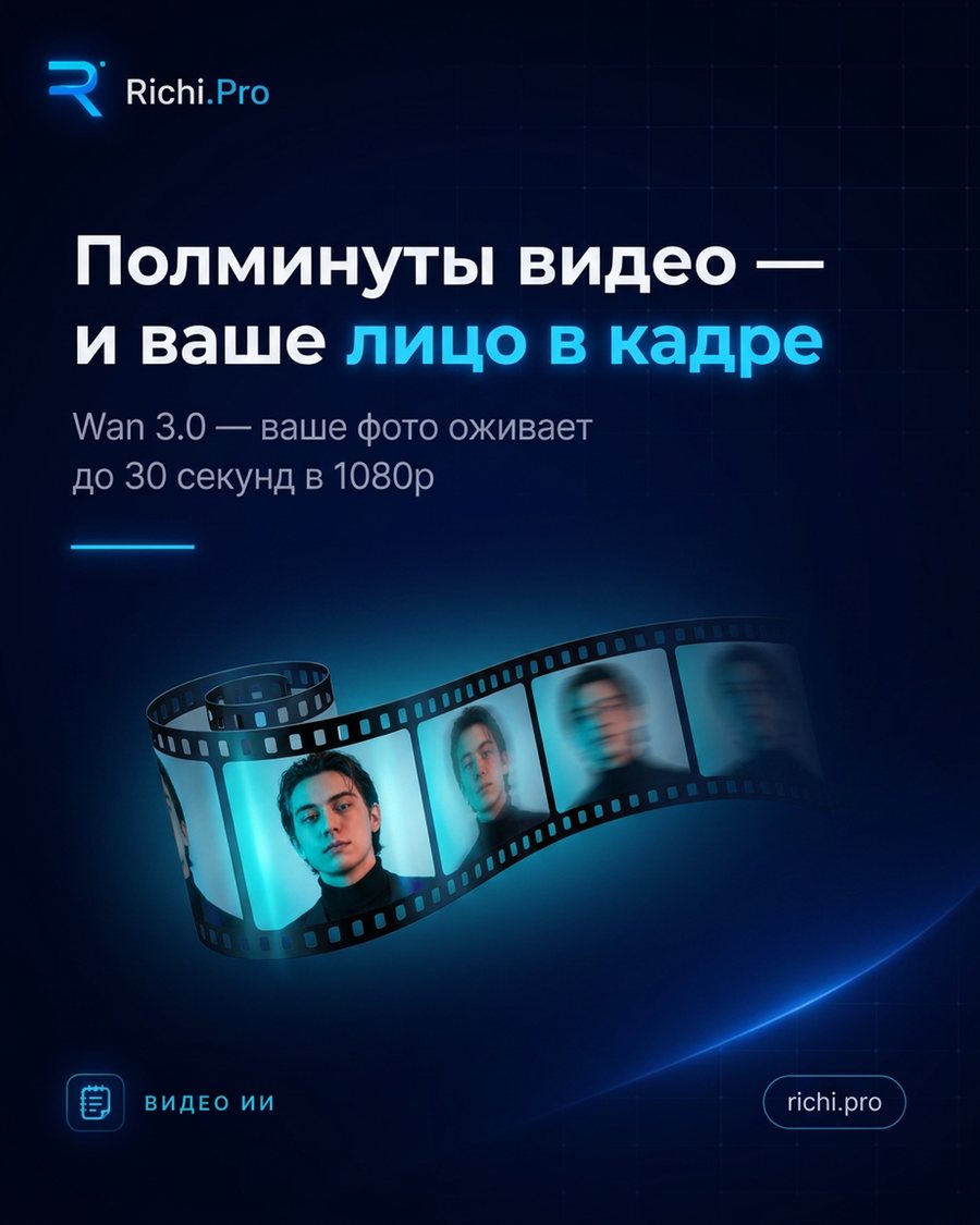 Полминуты видео — и ваше лицо в кадре