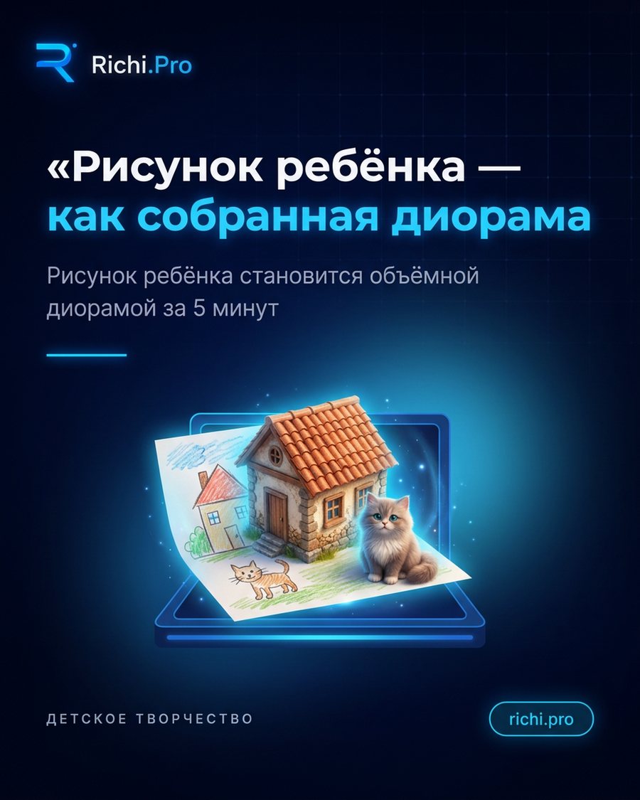 Рисунок ребёнка — как собранная диорама